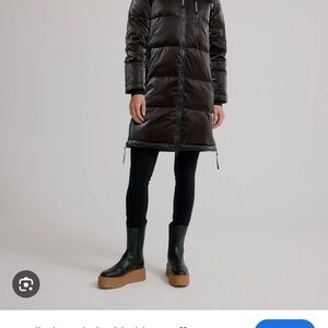 Arctic Expedition Liquid Shine Coffee Puffer Jacket for Women